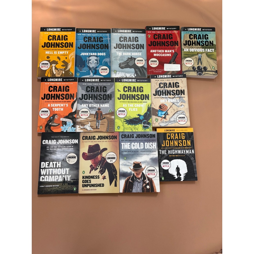 Craig Johnson‎ Walt Longmire Mystery Series 12 Book Lot Paperback Western Crime